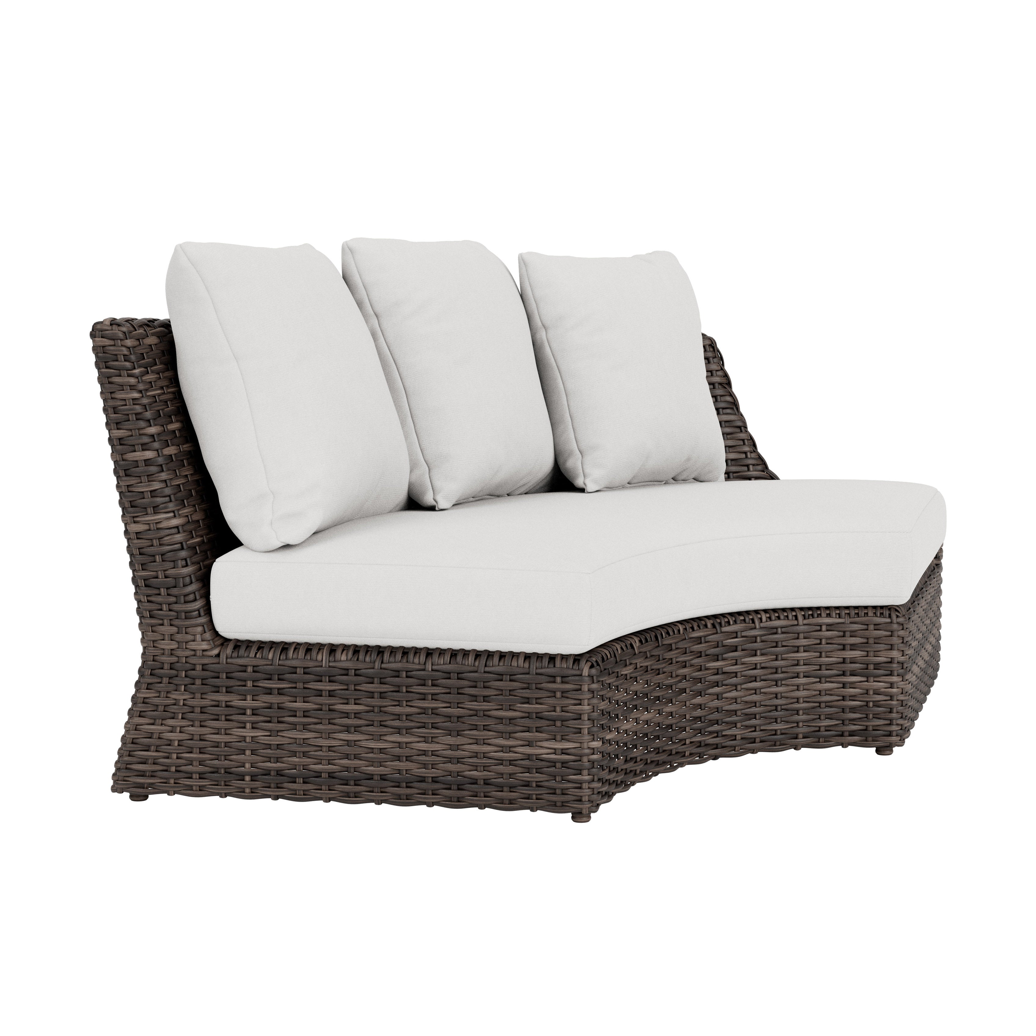 Largo Left Arm Curved Sofa Sectional Replacement Cushion by Lloyd Flanders