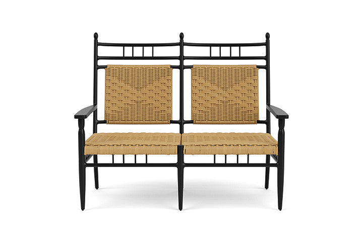 Low Country Cushionless Settee by Lloyd Flanders