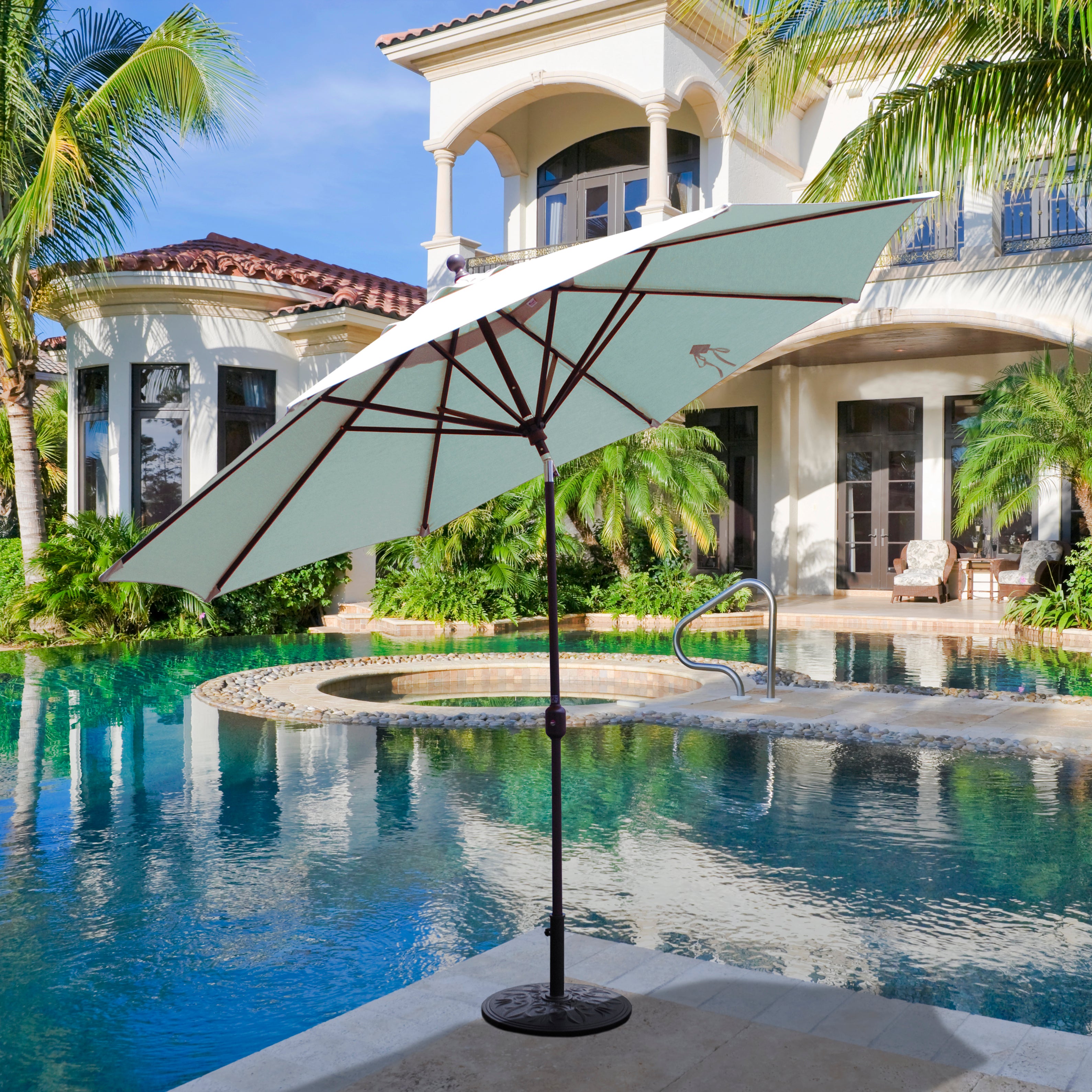galtech off set patio umbrella Shop 11F Deluxe Market Umbrella by Galtech