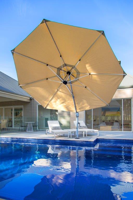 cantilever aluminum patio umbrellas Shop Aurora Cantilever Aluminum Mast/Ribs Umbrella Frame Only by Frankford