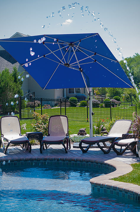 Aurora Cantilever Aluminum Mast/Ribs Umbrella Frame Only by Frankford