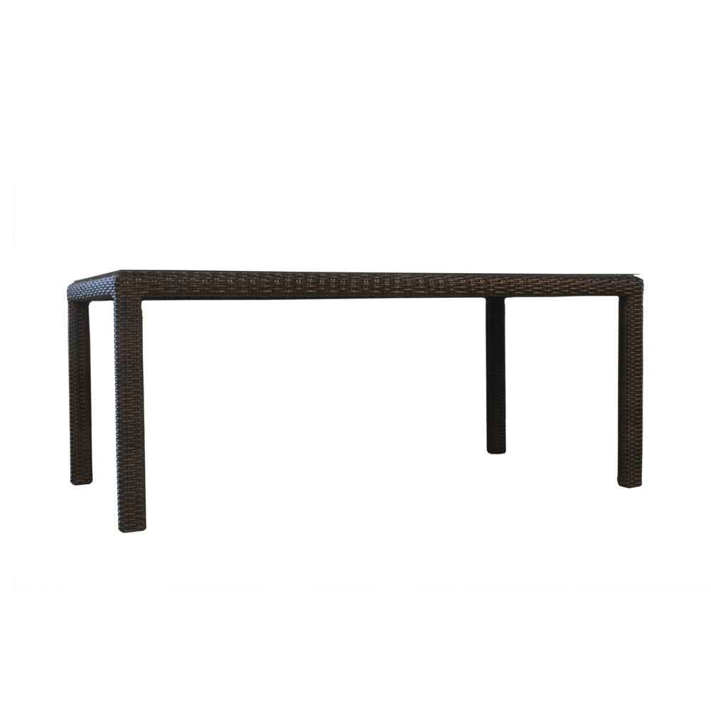 Mesa 72” Rectangular Umbrella Dining Table by Lloyd Flanders