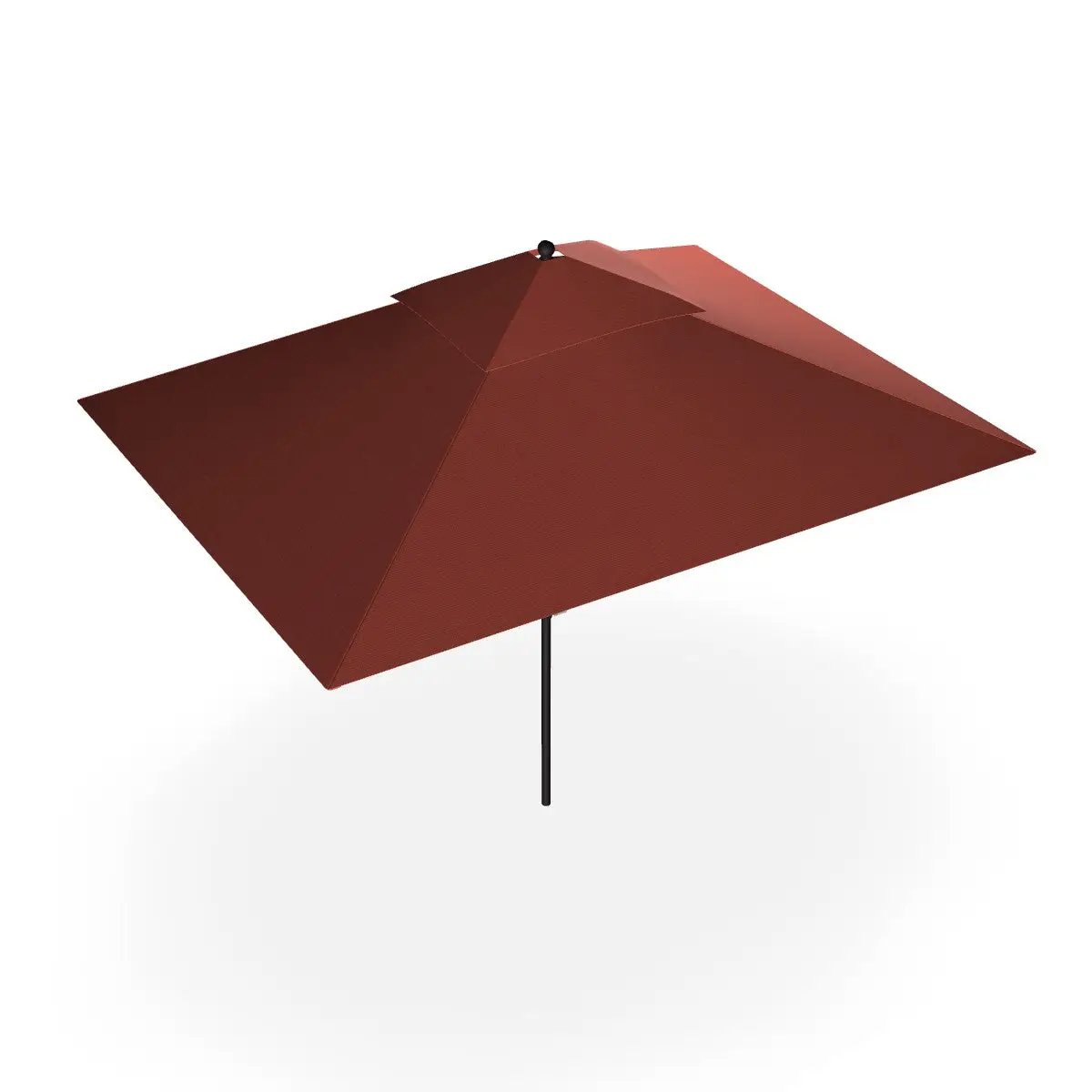 brown rectangle patio umbrella Shop 8" X 10F Rectangle Auto Tilt Monterey Fiberglass Umbrella by Frankford