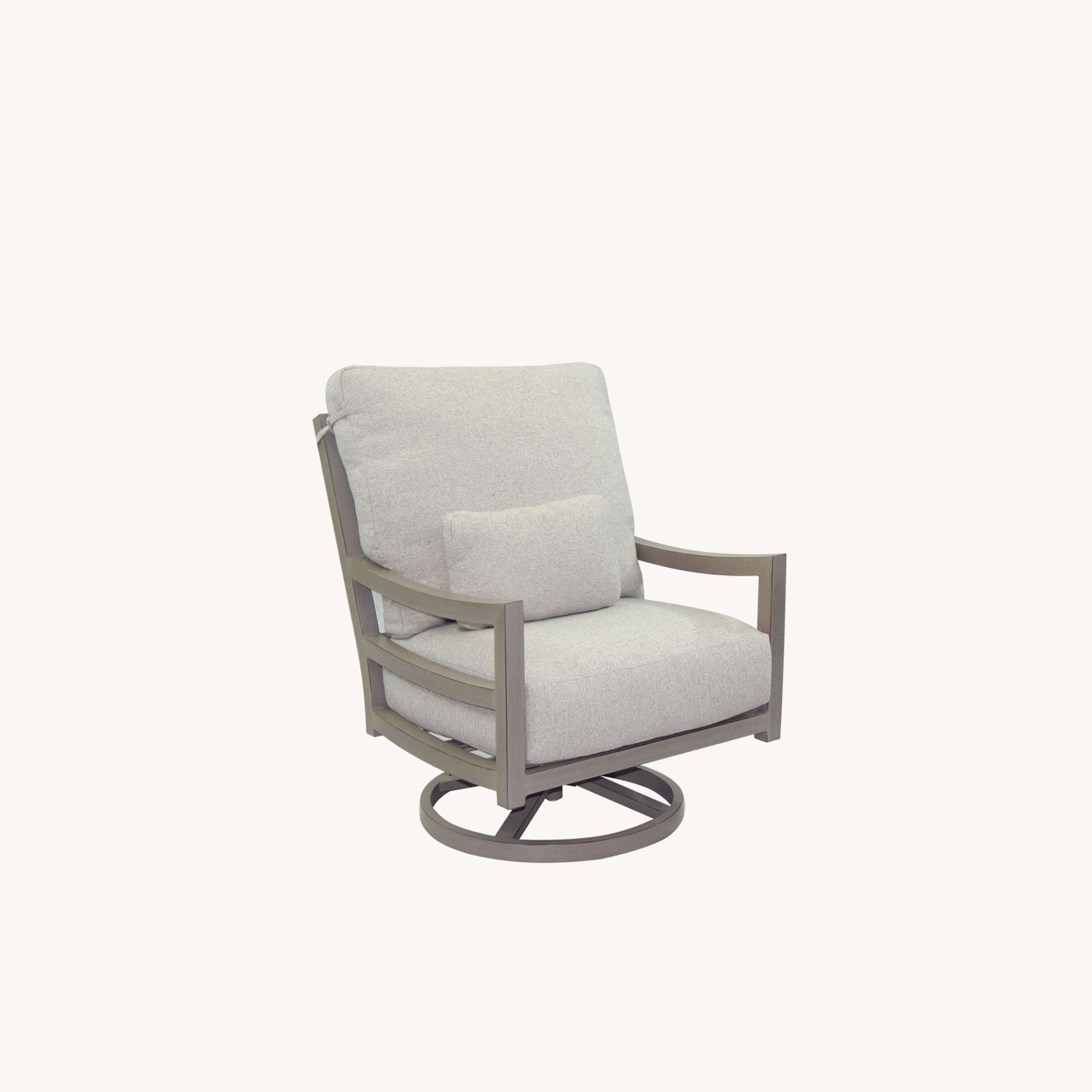 Roma High Back Cushioned Lounge Swivel Rocker