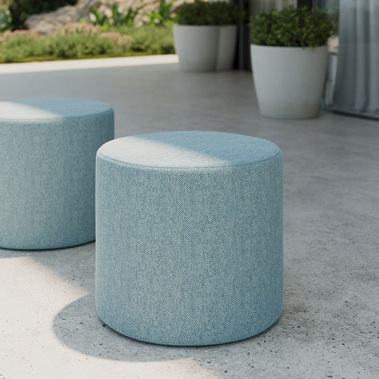 Resort soft seating round stool