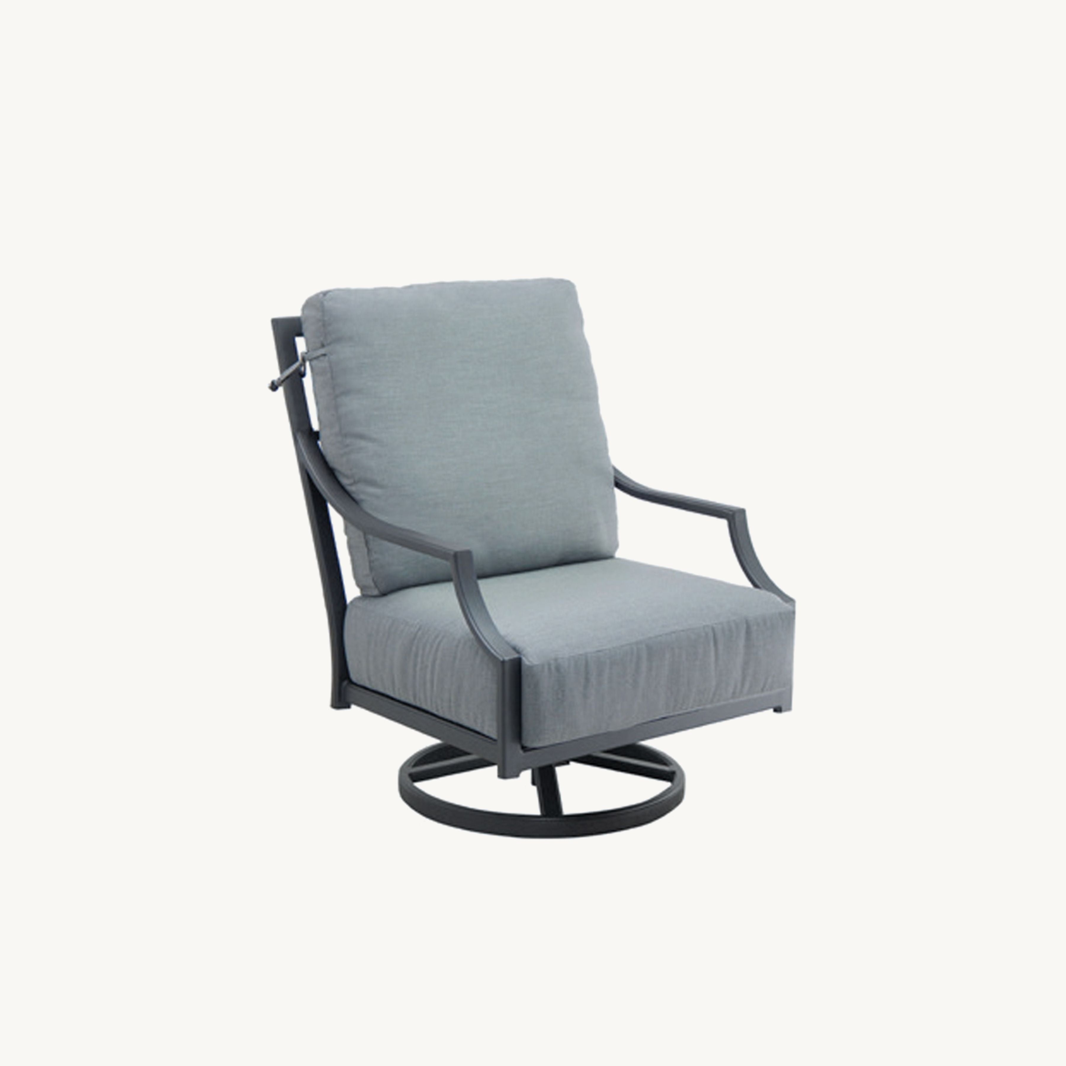 Lancaster High Back Cushioned Lounge Swivel Rocker By Castelle