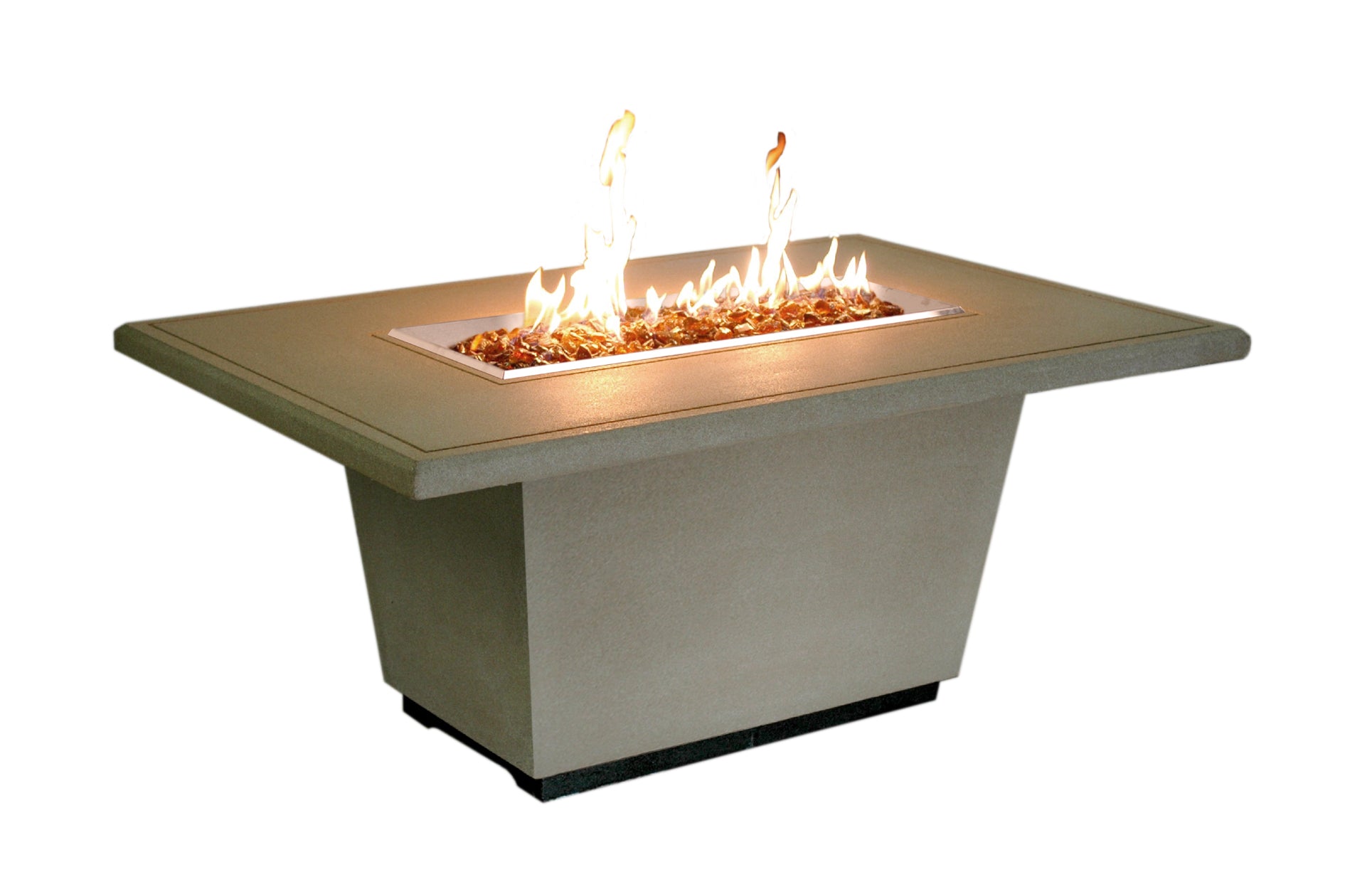 54" x 36" Cosmopolitan Rectangle Fire Table  by American Fyre Design