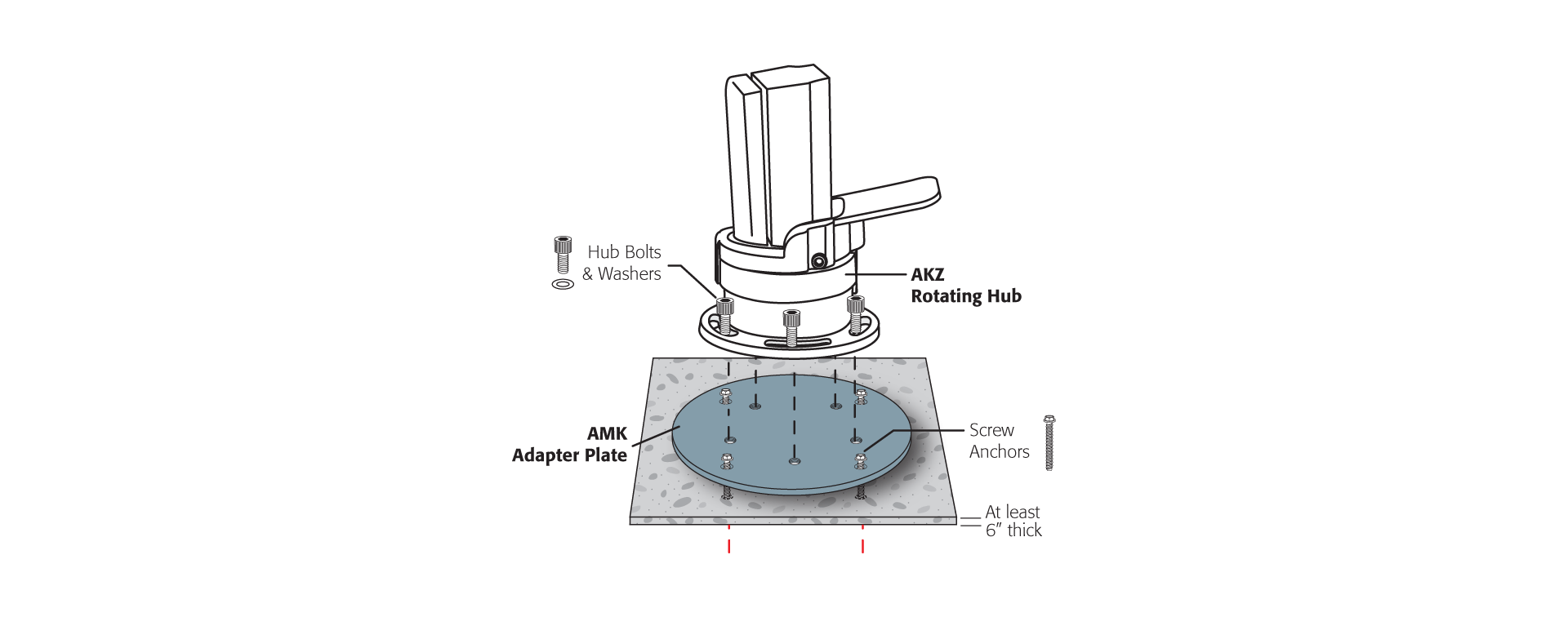 CONCRETE MOUNT KIT
