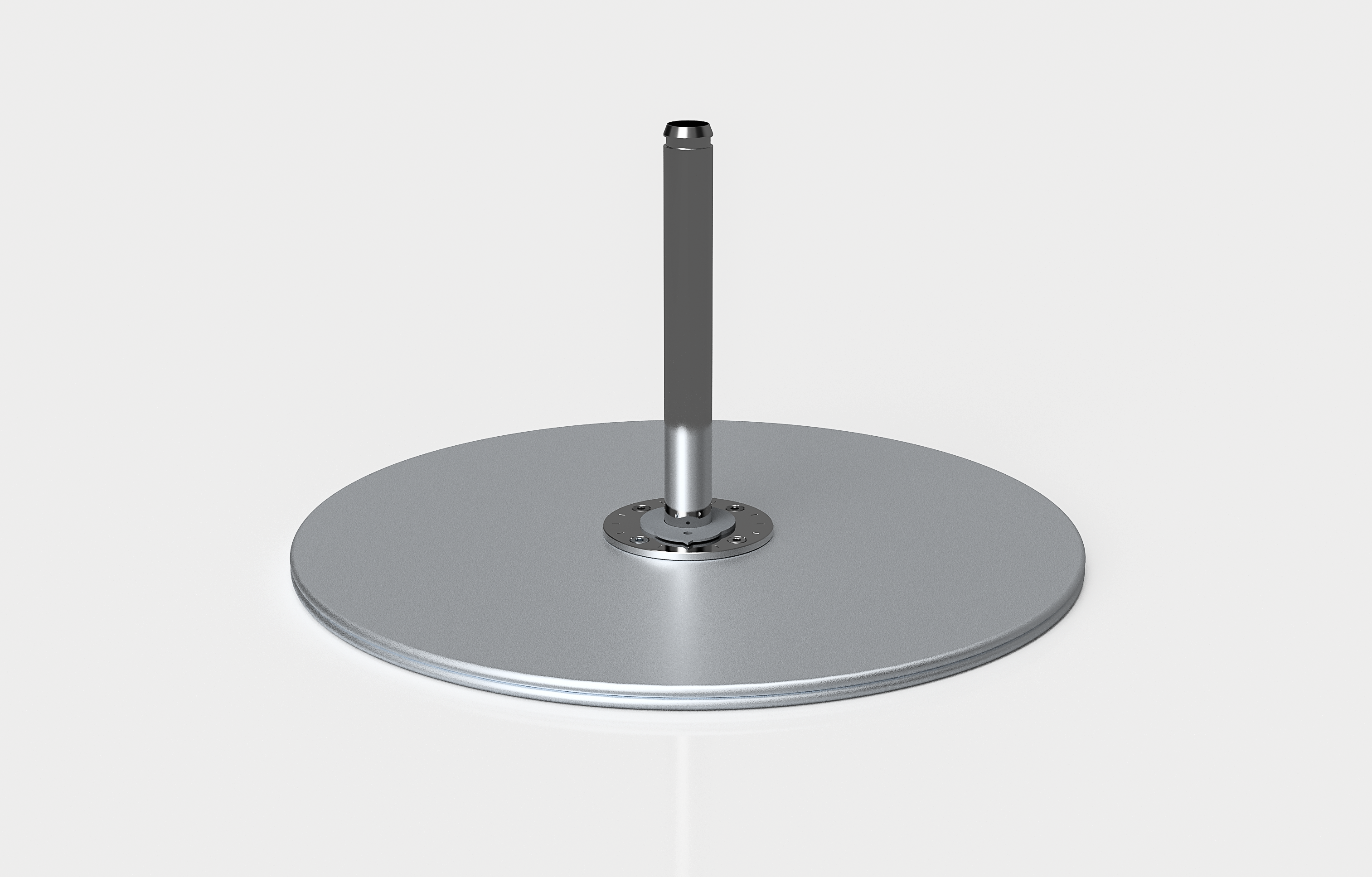 370Lb Round Galvanized Steel Plate Stack by Frankford Umbrella