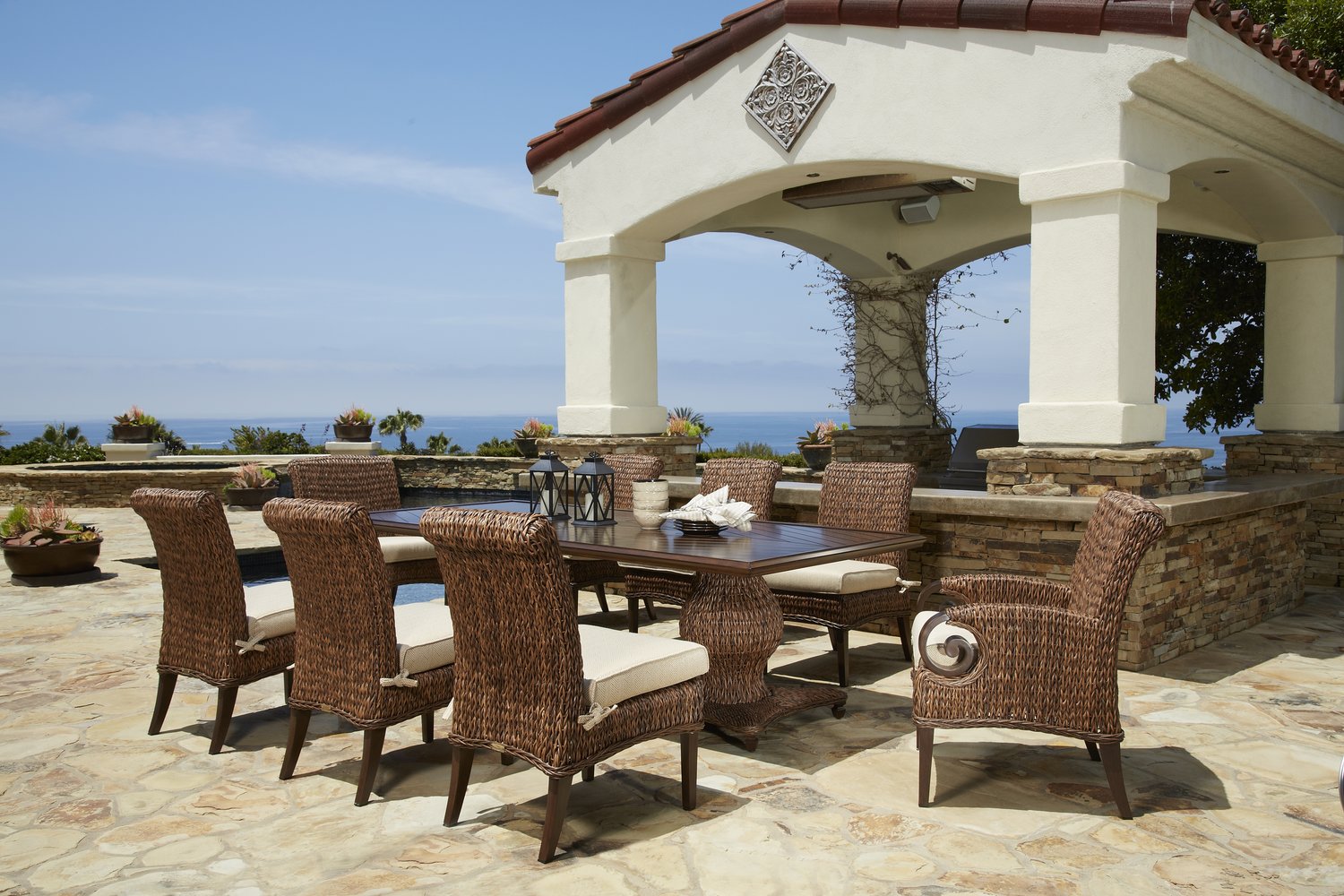 Antigua 96" Rectangle Dining Table by Patio Renaissance