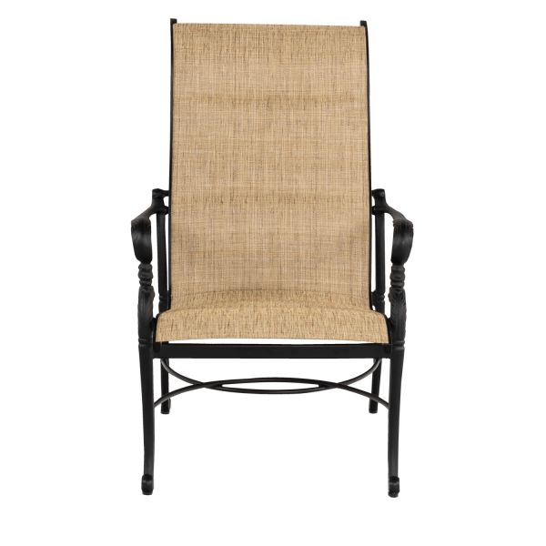 Avondale Sling Padded Sling Dining Armchair By Woodard