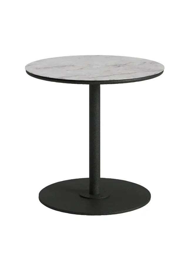 Axis 36" Round Forma Top KD Pedestal Bar Umbrella Table by Tropitone