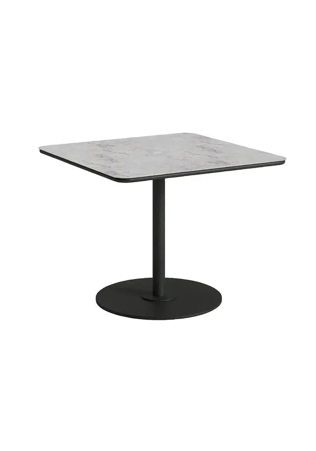 Axis 36" Square Forma Top KD Pedestal Dining Umbrella Table by Tropitone