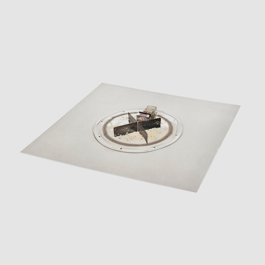 Crystal Fire Plus Square Gas Burner Insert and Plate Kit
