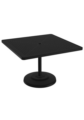 Boulevard 42" Square KD Pedestal Dining Umbrella Table