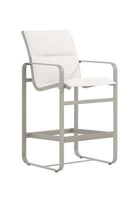Brasilia Padded Sling, Bar Stool Stationary 25" by Tropitone