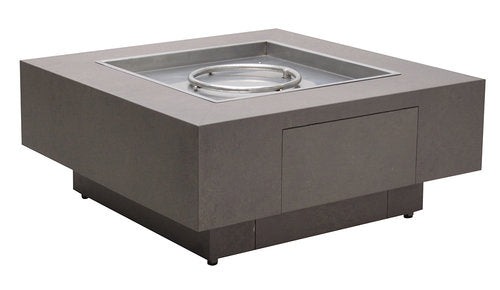 Faux Concrete 42" Square Fire Pit By Patio Renaissance