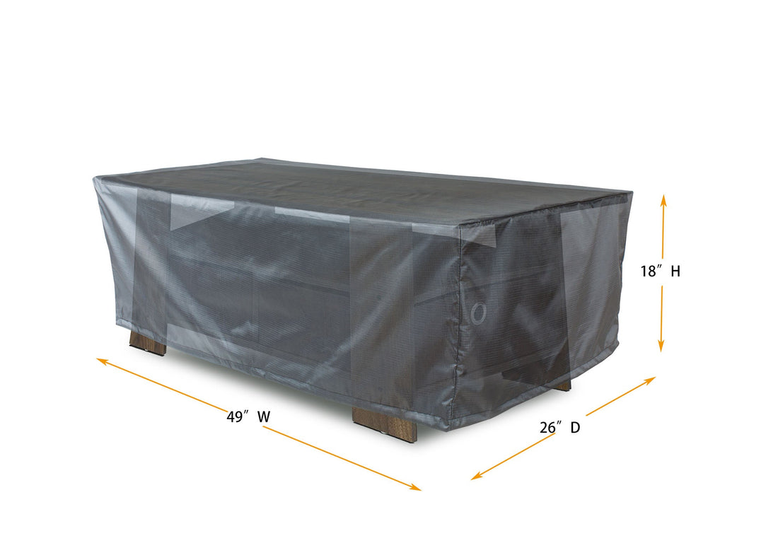 Coffee table Cover - 49" W x 26" D x 18" H - Mercury By Shield