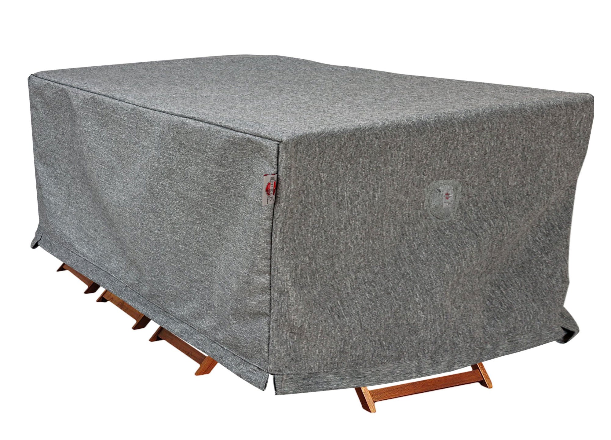 Dining Set Cover Rectangle - 120"W x 78"D x32"H Platinum By Shield