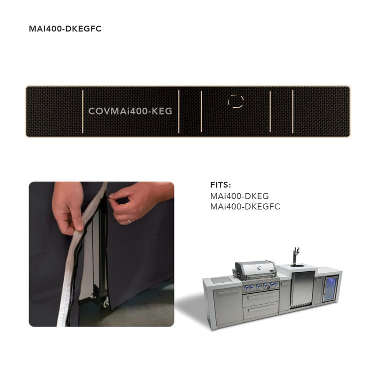 Cover for 4 Burner Island with a Kegerator COVMAi400-KEG by Mont Alpi