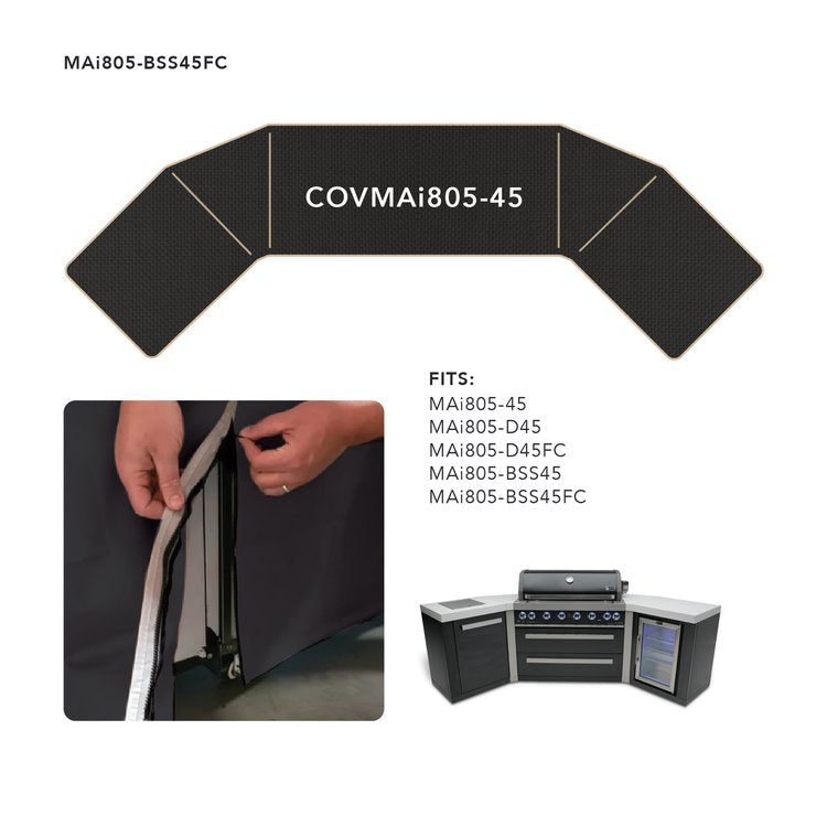 Cover for 6 Burner Island with 45-Degree Corners COVMAi805-45 by Mont Alpi