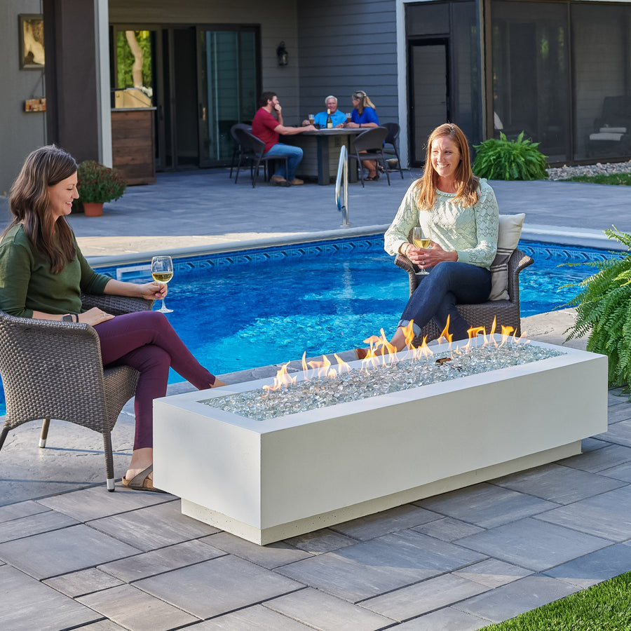 Cove Linear Gas Fire Pit Table 72"
