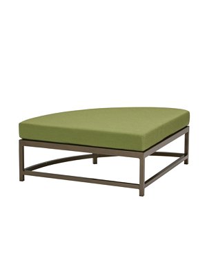 Cabana Club Cushion Curved Ottoman (15" Seat Height) by Tropitone