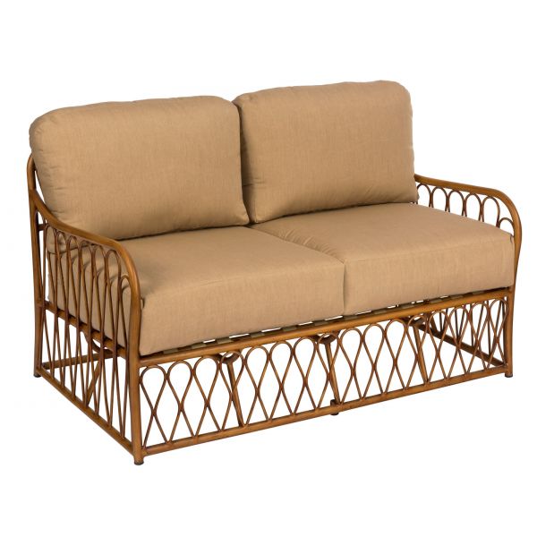 Cane Love Seat By Woodard