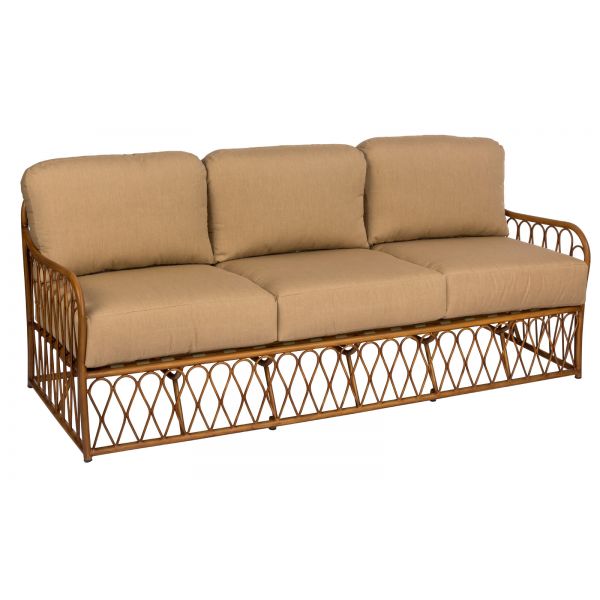 Cane Sofa By Woodard