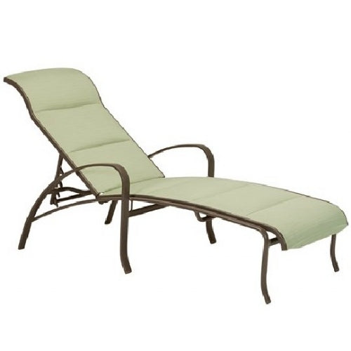 Spinnaker Chaise Lounge with Arms Replacement Padded Sling by Tropitone