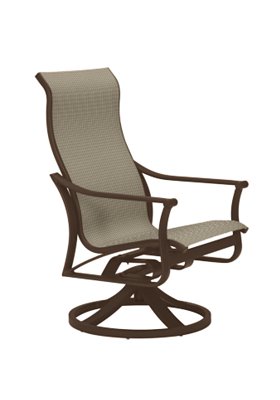 Corsica Sling High Back Swivel Rocker by Tropitone