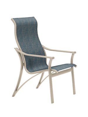 Corsica Sling High Back Dining Chair by Tropitone