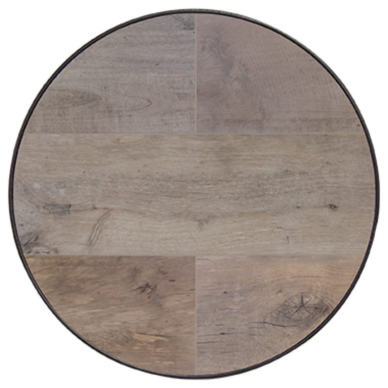 24" Rd. Dakota Table Top with Aluminum Rim by O.W. Lee.