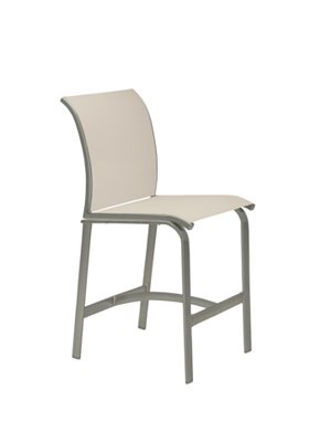 Elance Relaxed Sling Armless Stationary Bar Stool by Tropitone
