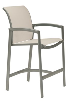 Elance Relaxed Sling Stationary Bar Stool by Tropitone