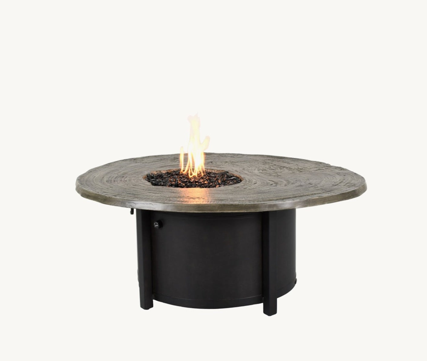 Nature's Wood Round Firepit Coffee Table