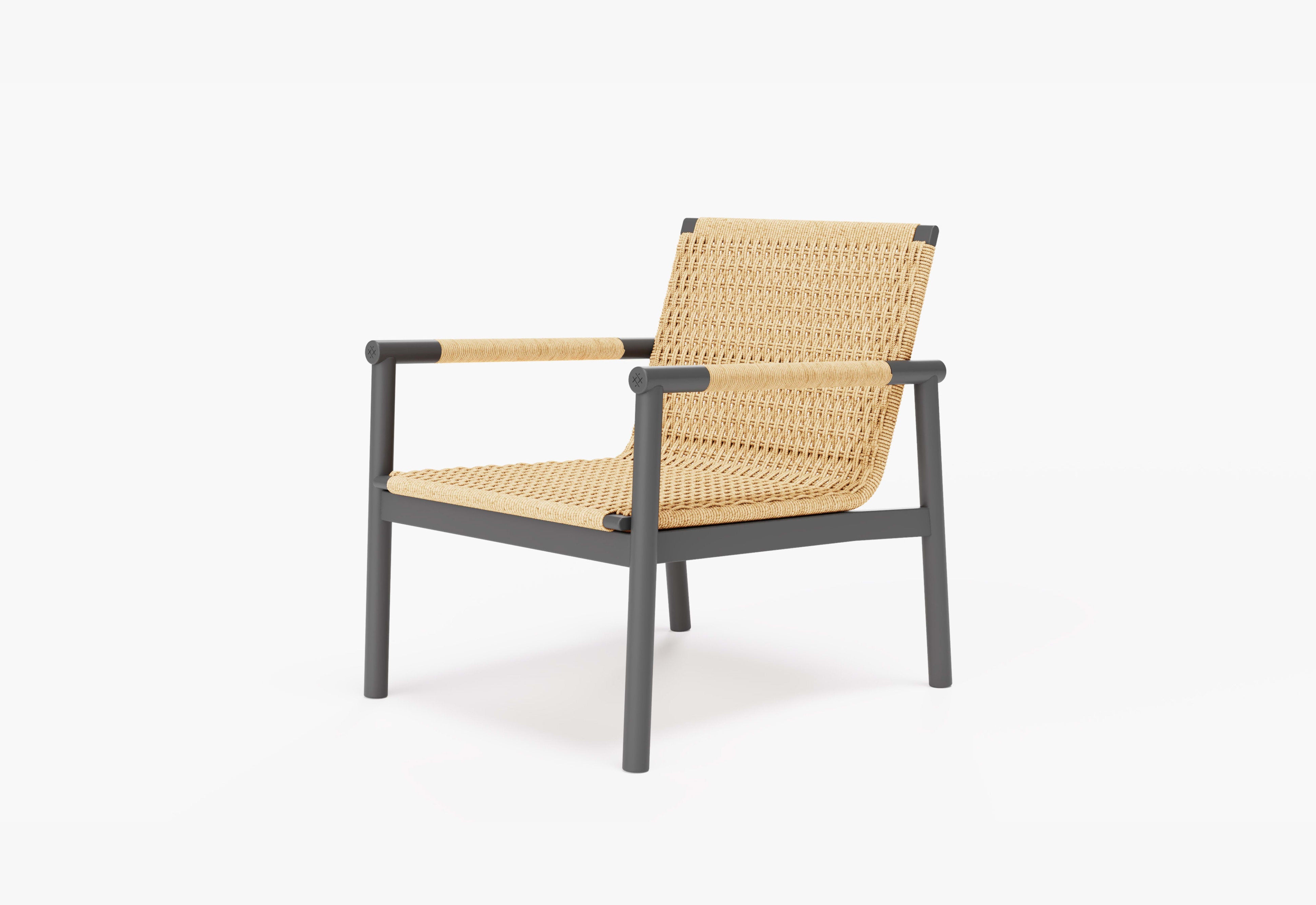 Wicker + Aluminum Flex Armchair By Outer