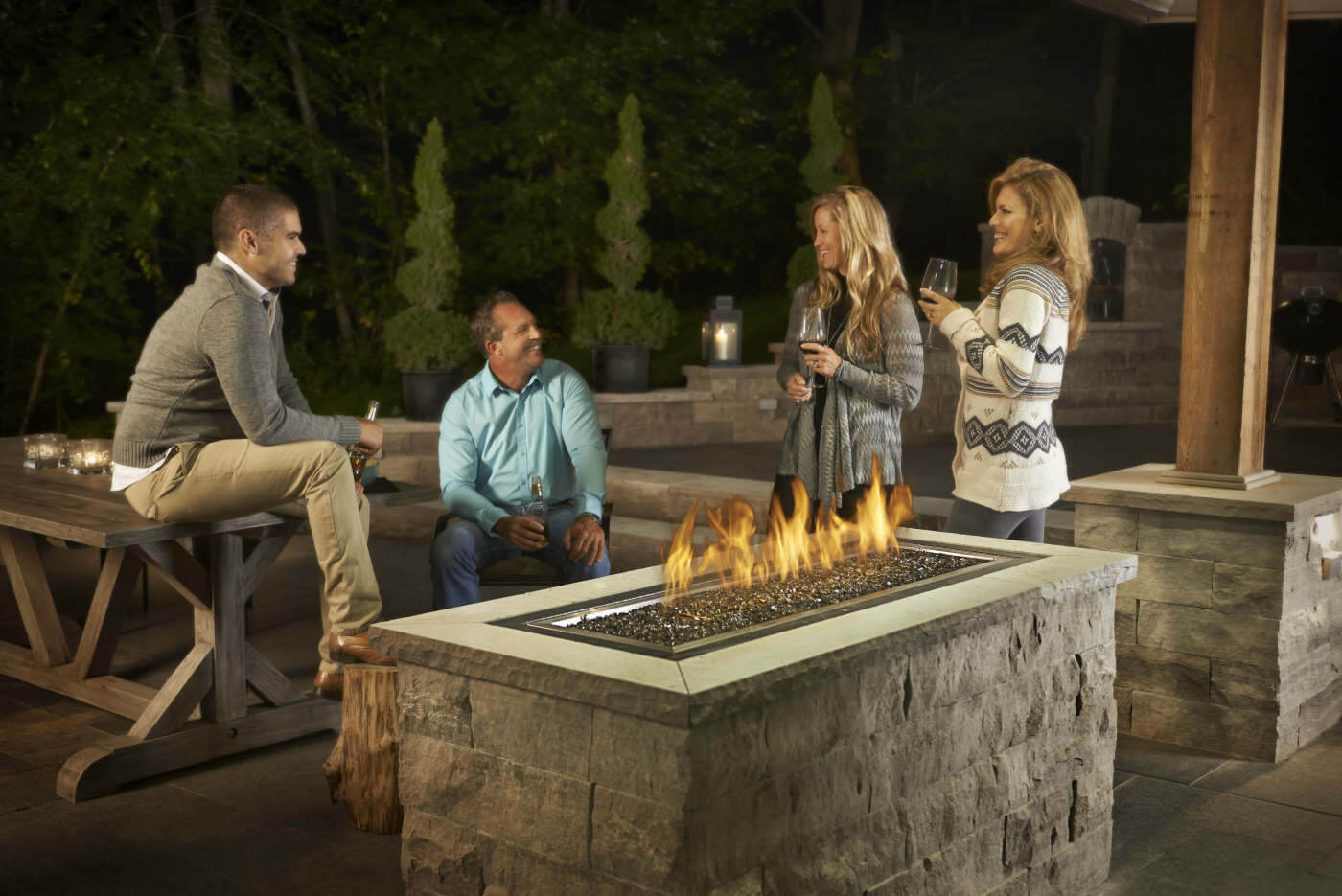 Linear Gas Patioflame® Table