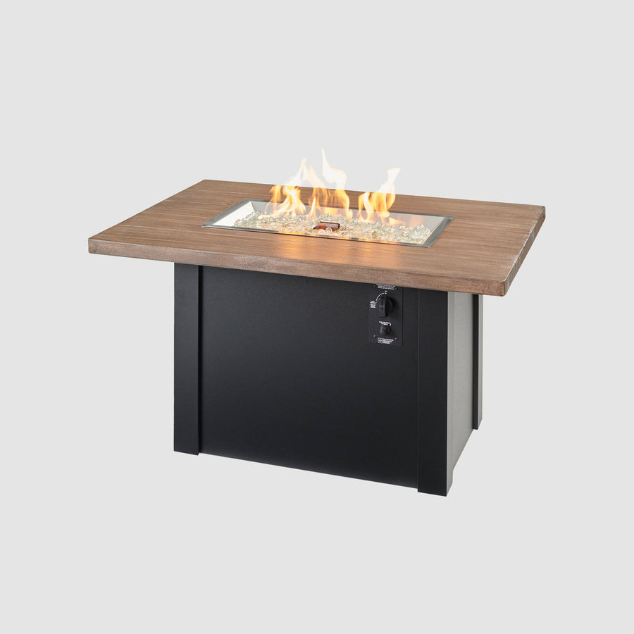 Shop Havenwood Rectangular Gas Fire Pit Table 44