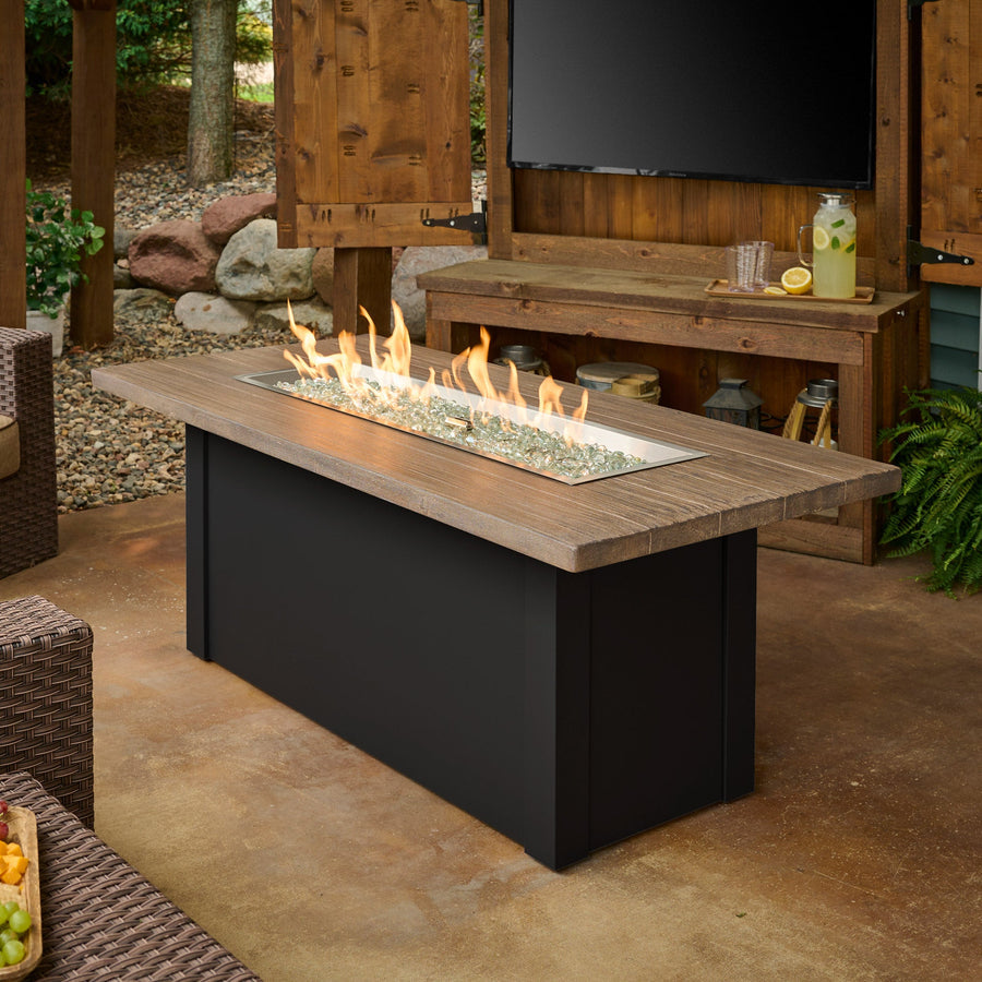 Havenwood Rectangular Gas Fire Pit Table 62"