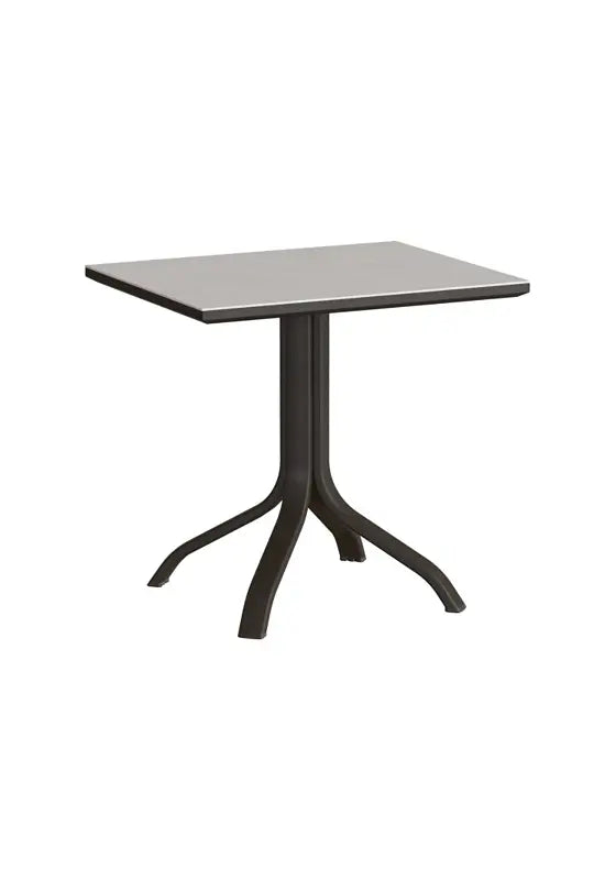 Horizon Solid 30" x 24" Rectangular KD Pedestal Dining Table by Tropitone