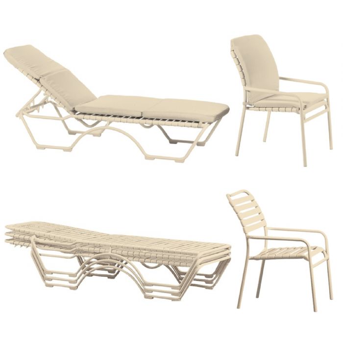 Full Replacement Pad, Strap Chaise Lounge and Chair by Tropitone