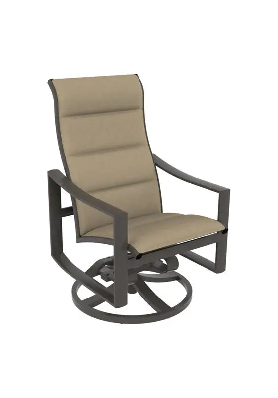 Kenzo Padded Sling High Back Swivel Rocker by Tropitone