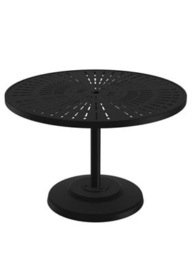 La'Stratta 42" Round KD Pedestal Dining Umbrella Table