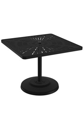 La'Stratta 36" Square KD Pedestal Dining Umbrella Table