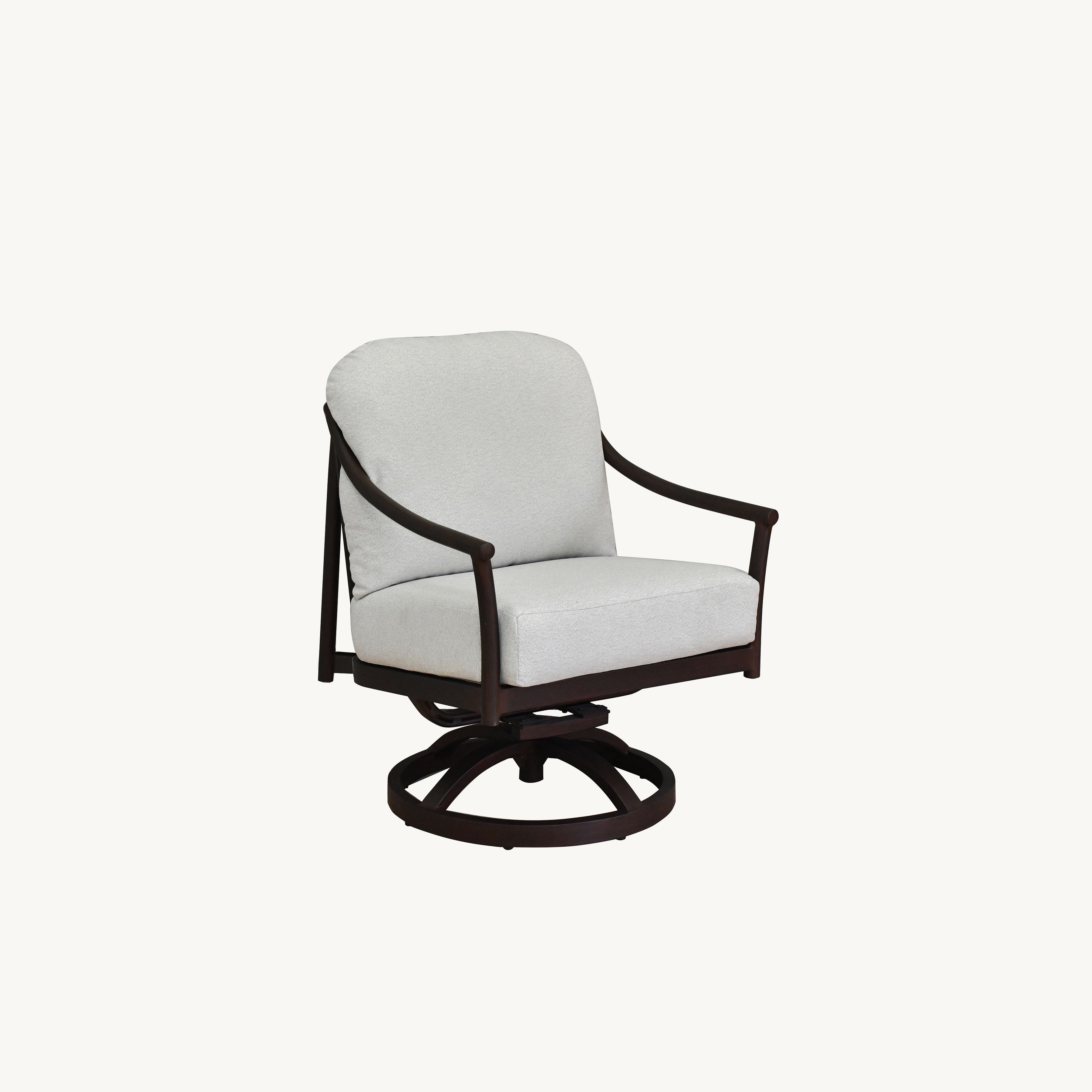 Largo Cushioned Dining Swivel Rocker By Castelle