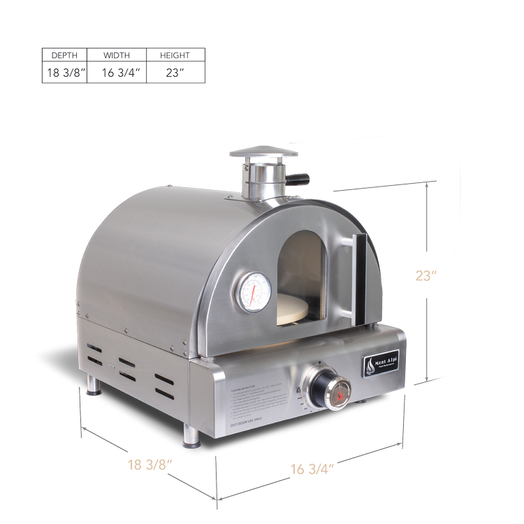 Pizza and Roast Ready Oven MAPZ-SS ii by Mont Alpi