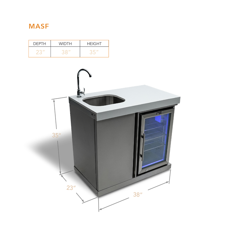 Stainless Steel Beverage Center MASF-SS by Mont Alpi