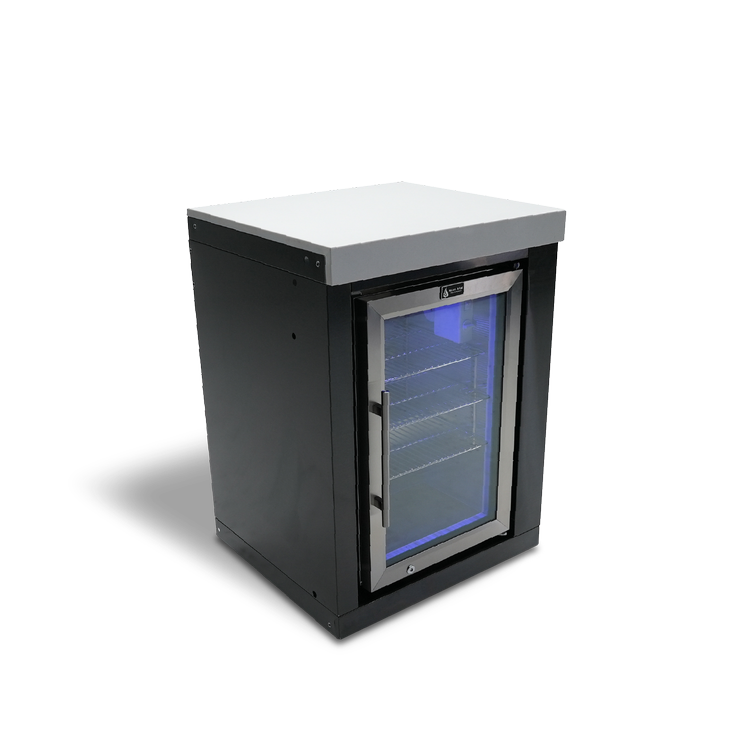 Mont Alpi Deluxe Black Stainless Steel Fridge Cabinet Module MASFM-BSS by Mont Alpi