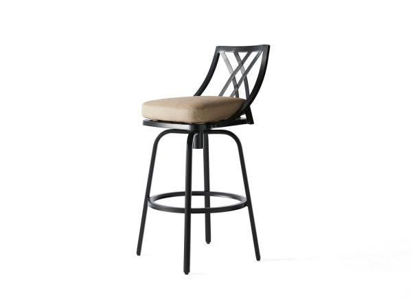 M Series Swivel Armless Bar Stool by Mallin